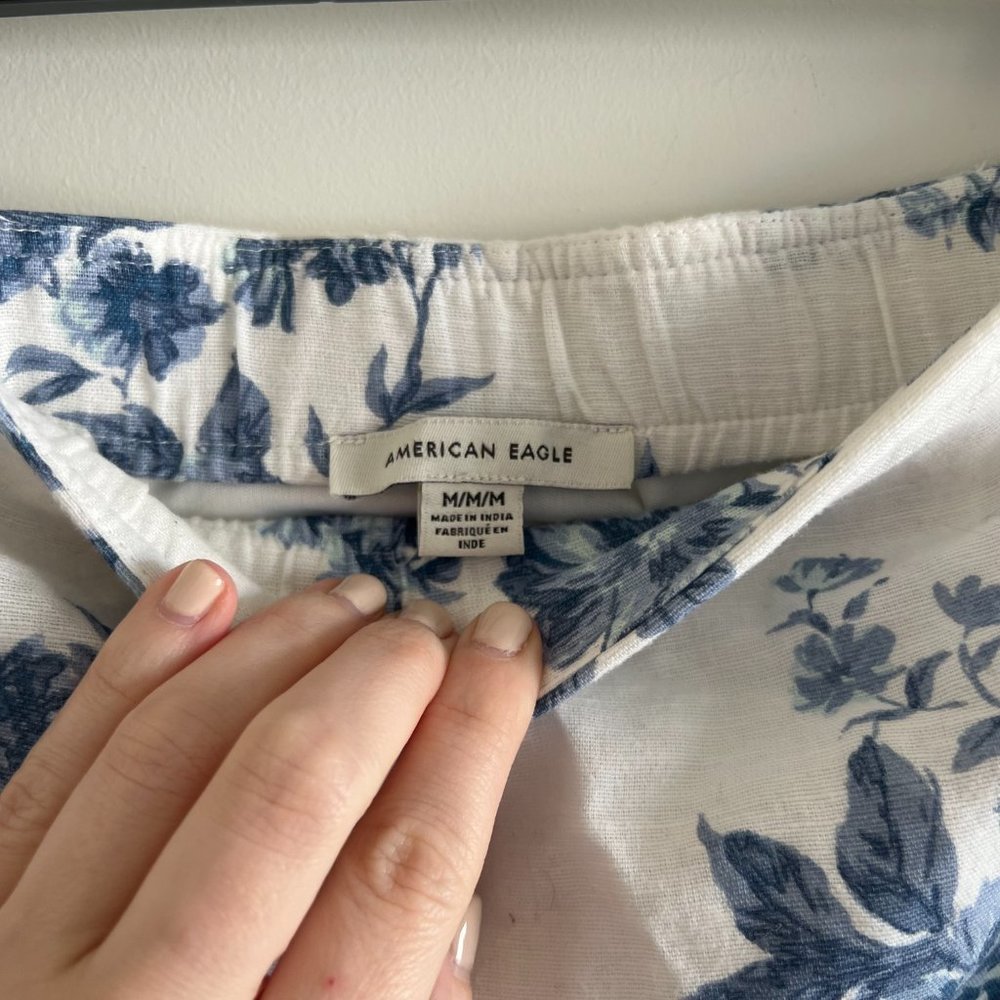 Floral Canvas American Eagle Mini Skirt - Picture 4 of 7